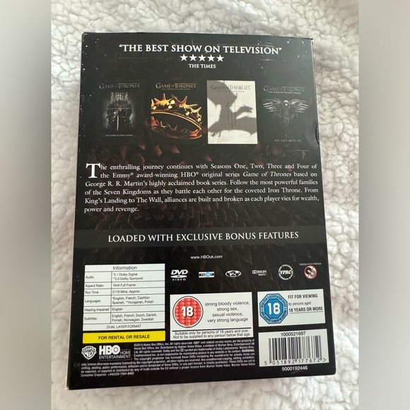 Game of Thrown’s Season 1-4 Brand New - Picture 3 of 7